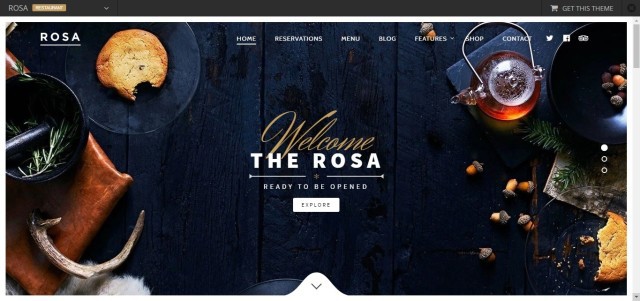 1-ROSA- An exquisite Restaurant WordPress Theme