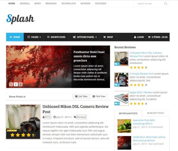 2-Splash Best Amazon Affiliate WordPress Themes