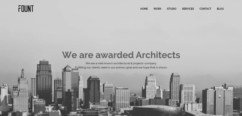 Fount Architect WordPress Theme