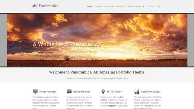 Panoramica Portfolio WordPress Theme
