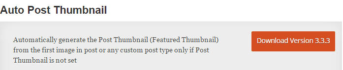 Auto Post Thumbnail WordPress Plugin