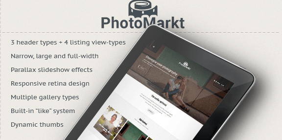 PhotoMarket WordPress Theme