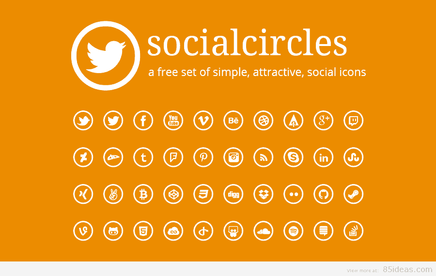 Socialcircles Free social icons